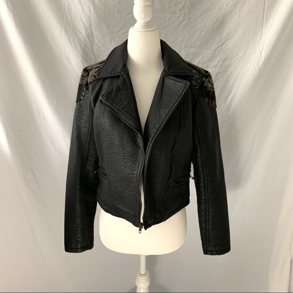 Faux Leather Jacket - Picture 3 of 10
